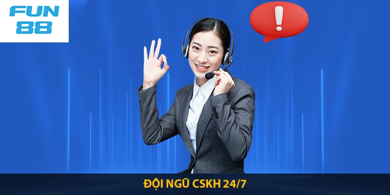 Nhân viên luôn sẵn sàng hỗ trợ cược thủ 24/7